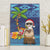 The Funny Santa Wears Sulu Christmas Canvas Wall Art Fijian Christmas Palm Tree With Masi Art Tattoo