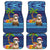 The Funny Santa Wears Sulu Christmas Car Mats Fijian Christmas Palm Tree With Masi Art Tattoo