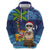 The Funny Santa Wears Sulu Christmas Hoodie Fijian Christmas Palm Tree With Masi Art Tattoo