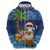 The Funny Santa Wears Sulu Christmas Hoodie Fijian Christmas Palm Tree With Masi Art Tattoo