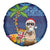 The Funny Santa Wears Sulu Christmas Spare Tire Cover Fijian Christmas Palm Tree With Masi Art Tattoo