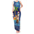 The Funny Santa Wears Sulu Christmas Tank Maxi Dress Fijian Christmas Palm Tree With Masi Art Tattoo