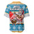 Hawaii Mele Kalikimaka Baseball Jersey Funny Santa and Coconut Mix Kakau Pattern LT03 - Polynesian Pride