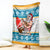 Hawaii Mele Kalikimaka Blanket Funny Santa and Coconut Mix Kakau Pattern LT03 Blue - Polynesian Pride