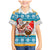 Custom Hawaii Mele Kalikimaka Family Matching Mermaid Dress and Hawaiian Shirt Funny Santa and Coconut Mix Kakau Pattern LT03 Son's Shirt Blue - Polynesian Pride