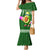 Hawaii Family Matching Mermaid Dress and Hawaiian Shirt Aloha Funny Avocado Mix Kakau Hawaiian Tribal LT03 Mom's Dress Green - Polynesian Pride