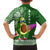 Hawaii Family Matching Off Shoulder Short Dress and Hawaiian Shirt Aloha Funny Avocado Mix Kakau Hawaiian Tribal LT03 - Polynesian Pride