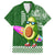 Hawaii Family Matching Off Shoulder Short Dress and Hawaiian Shirt Aloha Funny Avocado Mix Kakau Hawaiian Tribal LT03 Dad's Shirt - Short Sleeve Green - Polynesian Pride