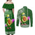 Aloha Avocado Funny Fruits Custom Couples Matching Off Shoulder Maxi Dress and Long Sleeve Button Shirt Mix Hawaiian Kakau Tribal LT03 - Polynesian Pride