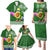 Aloha Avocado Funny Fruits Custom Family Matching Puletasi Dress and Hawaiian Shirt Mix Hawaiian Kakau Tribal LT03 - Polynesian Pride