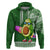 Aloha Avocado Funny Fruits Custom Hoodie Mix Hawaiian Kakau Tribal LT03 Pullover Hoodie Green - Polynesian Pride