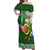 Aloha Avocado Funny Fruits Custom Off Shoulder Maxi Dress Mix Hawaiian Kakau Tribal LT03 Women Green - Polynesian Pride