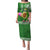 Aloha Avocado Funny Fruits Custom Puletasi Mix Hawaiian Kakau Tribal LT03 Long Dress Green - Polynesian Pride