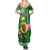 Aloha Avocado Funny Fruits Custom Summer Maxi Dress Mix Hawaiian Kakau Tribal LT03 - Polynesian Pride