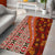 Hawaii Native Tapa Elements and Hibiscus Flowers Area Rug LT03 - Polynesian Pride