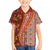 Hawaii Native Tapa Elements and Hibiscus Flowers Family Matching Off Shoulder Short Dress and Hawaiian Shirt LT03 Son's Shirt Red - Polynesian Pride