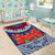 Samoan Tapa Area Rug Ula Fala and Teuila Flower LT03 - Polynesian Pride