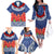 Samoan Tapa Family Matching Off Shoulder Long Sleeve Dress and Hawaiian Shirt Ula Fala and Teuila Flower LT03 - Polynesian Pride