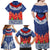 Samoan Tapa Family Matching Off Shoulder Maxi Dress and Hawaiian Shirt Ula Fala and Teuila Flower LT03 - Polynesian Pride