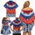 Samoan Tapa Family Matching Off Shoulder Short Dress and Hawaiian Shirt Ula Fala and Teuila Flower LT03 - Polynesian Pride