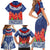 Samoan Tapa Family Matching Short Sleeve Bodycon Dress and Hawaiian Shirt Ula Fala and Teuila Flower LT03 - Polynesian Pride