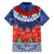 Samoan Tapa Family Matching Short Sleeve Bodycon Dress and Hawaiian Shirt Ula Fala and Teuila Flower LT03 - Polynesian Pride