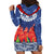 Samoan Tapa Hoodie Dress Ula Fala and Teuila Flower LT03 - Polynesian Pride