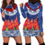 Samoan Tapa Hoodie Dress Ula Fala and Teuila Flower LT03 - Polynesian Pride