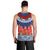 Samoan Tapa Men Tank Top Ula Fala and Teuila Flower LT03 - Polynesian Pride