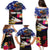 United States and American Samoa Family Matching Puletasi and Hawaiian Shirt Bald Eagle Rose and Hibiscus Flower