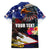 United States and American Samoa Family Matching Summer Maxi Dress and Hawaiian Shirt Bald Eagle Rose and Hibiscus Flower