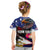 United States and American Samoa Kid T Shirt Bald Eagle Rose and Hibiscus Flower