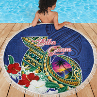 Guam Chamorro Beach Blanket Tribal Latte Stone and Seal Artwork Polynesian Patterns LT03 - Polynesian Pride