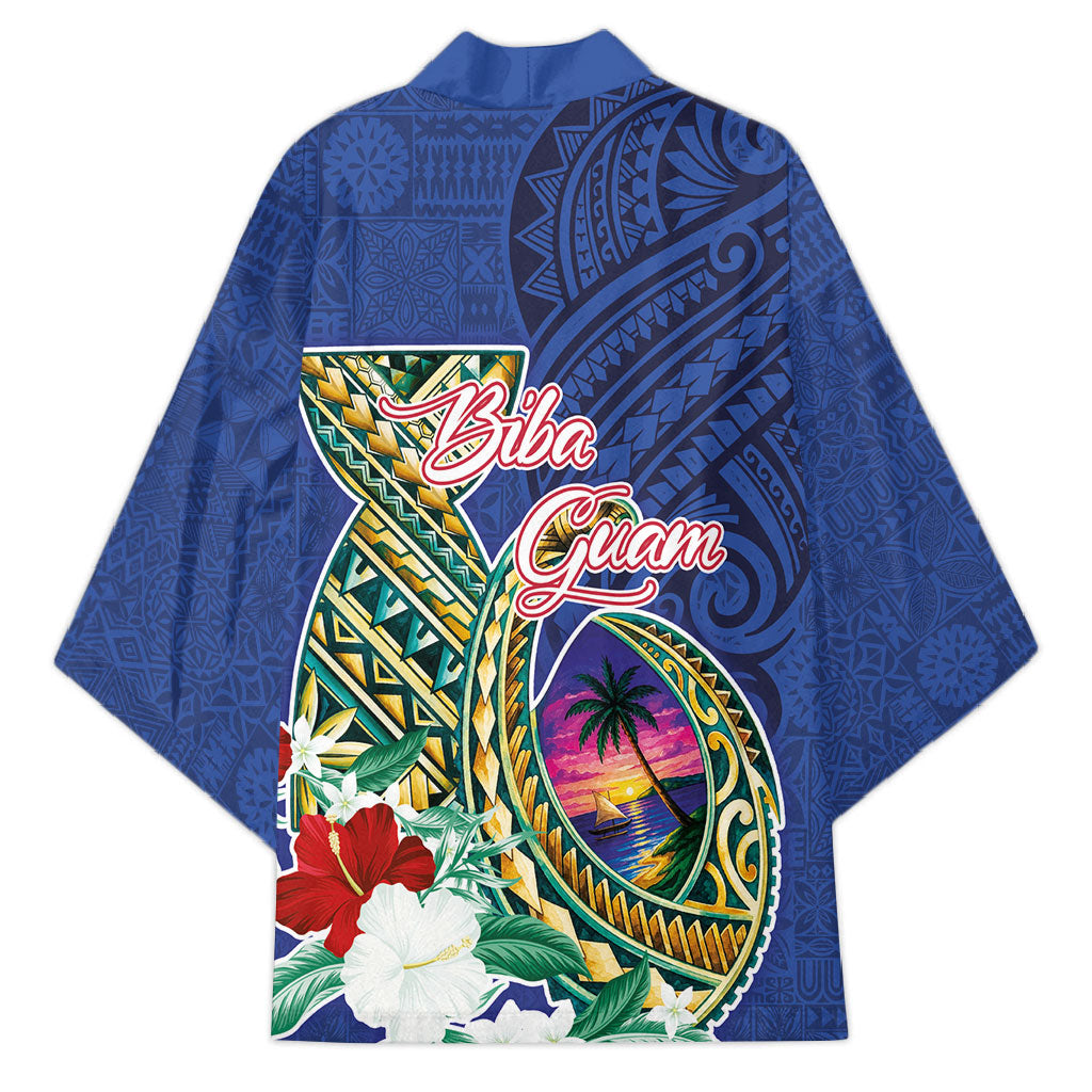 Guam Chamorro Kimono Tribal Latte Stone and Seal Artwork Polynesian Patterns LT03 - Polynesian Pride