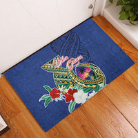 Guam Chamorro Rubber Doormat Tribal Latte Stone and Seal Artwork Polynesian Patterns LT03 - Polynesian Pride