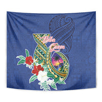 Guam Chamorro Tapestry Tribal Latte Stone and Seal Artwork Polynesian Patterns LT03 - Polynesian Pride