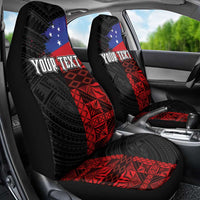 Personalised Samoa 685 Car Seat Cover Siapo Pattern and Samoa Flag Design LT03 - Polynesian Pride