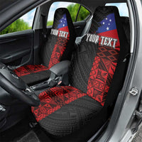 Personalised Samoa 685 Car Seat Cover Siapo Pattern and Samoa Flag Design LT03 - Polynesian Pride