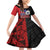 Personalised Samoa 685 Family Matching Off Shoulder Short Dress and Hawaiian Shirt Siapo Pattern and Samoa Flag Design