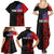 Personalised Samoa 685 Family Matching Summer Maxi Dress and Hawaiian Shirt Siapo Pattern and Samoa Flag Design