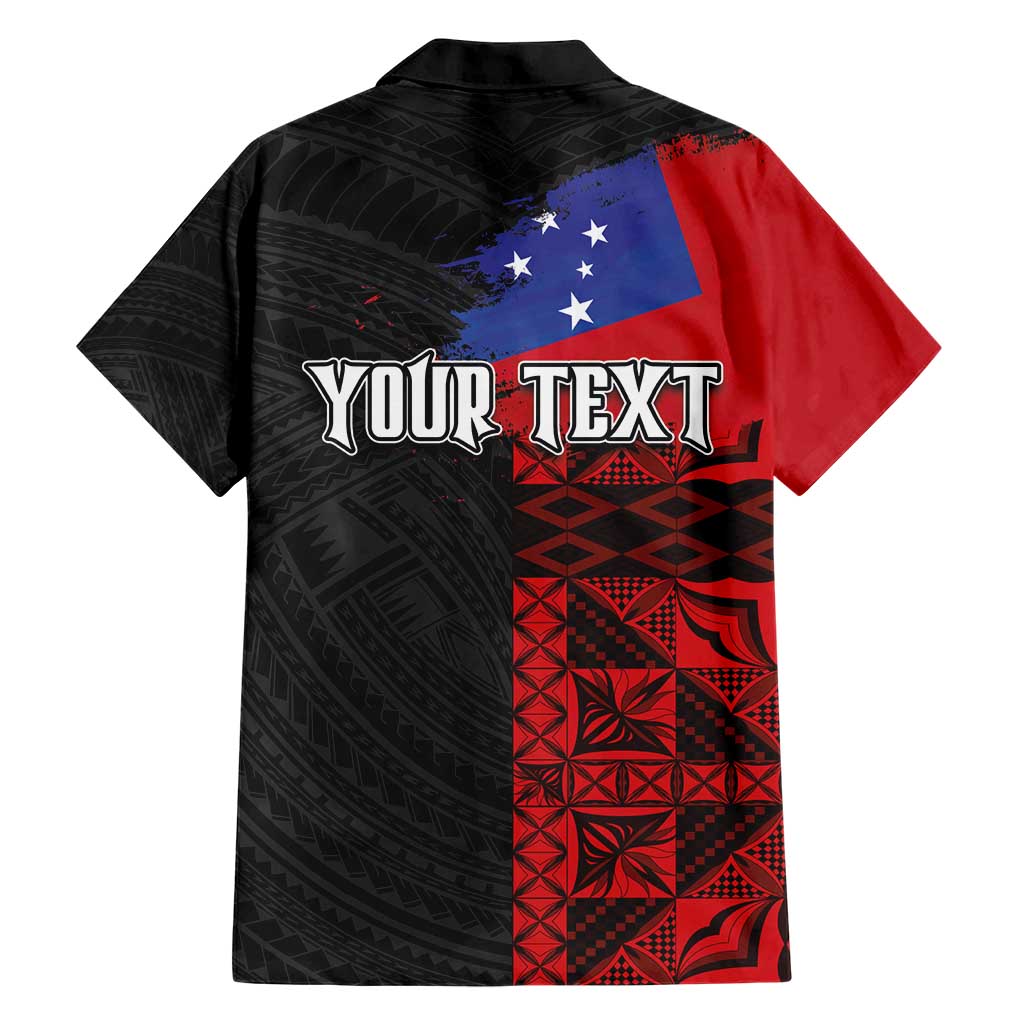 Personalised Samoa 685 Hawaiian Shirt Siapo Pattern and Samoa Flag Design LT03 - Polynesian Pride