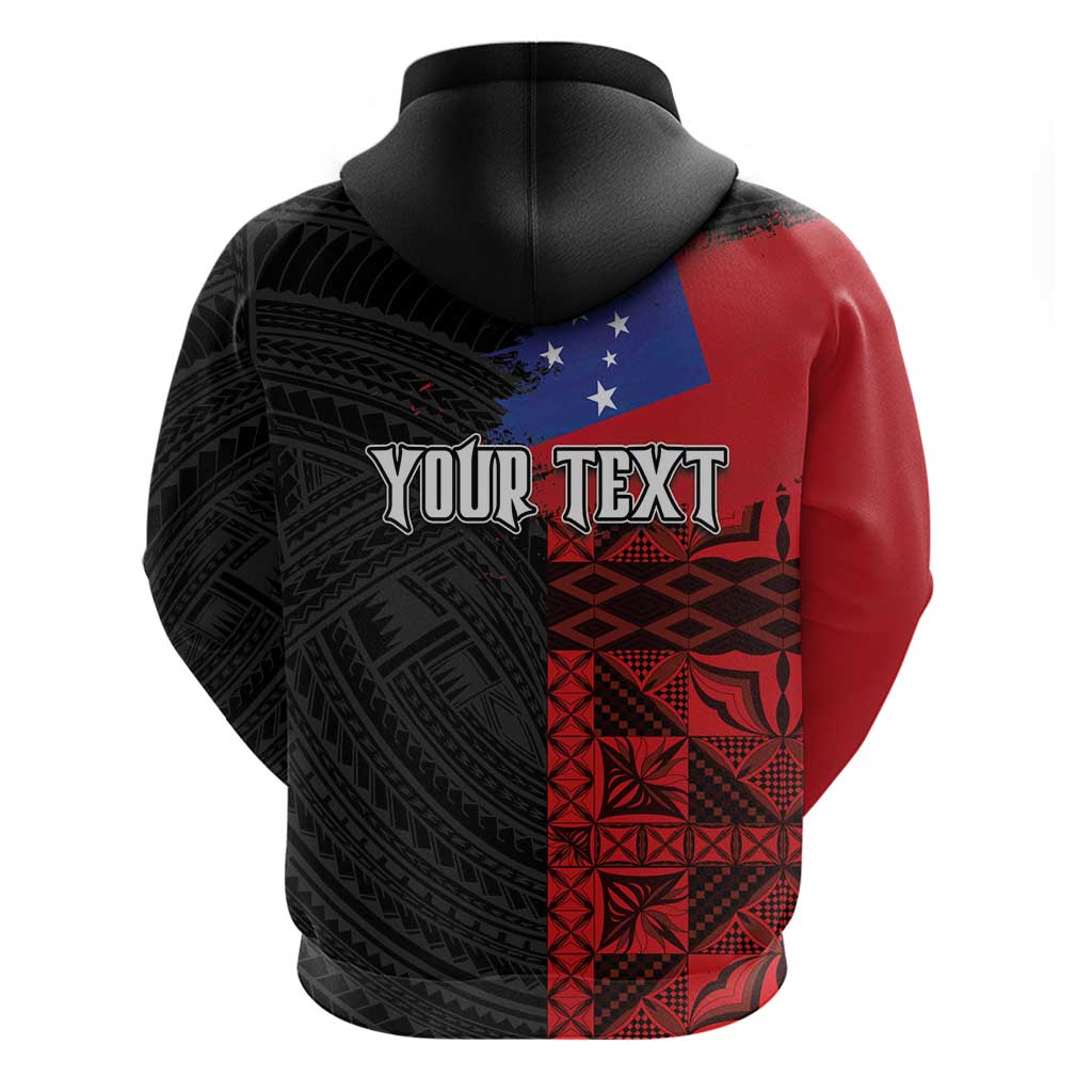 Personalised Samoa 685 Hoodie Siapo Pattern and Samoa Flag Design LT03 - Polynesian Pride