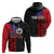 Personalised Samoa 685 Hoodie Siapo Pattern and Samoa Flag Design