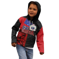 Personalised Samoa 685 Kid Hoodie Siapo Pattern and Samoa Flag Design LT03 - Polynesian Pride