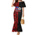 Personalised Samoa 685 Mermaid Dress Siapo Pattern and Samoa Flag Design