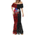 Personalised Samoa 685 Mermaid Dress Siapo Pattern and Samoa Flag Design