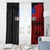 Personalised Samoa 685 Window Curtain Siapo Pattern and Samoa Flag Design