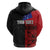 Personalised Samoa 685 Zip Hoodie Siapo Pattern and Samoa Flag Design