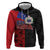 Personalised Samoa 685 Zip Hoodie Siapo Pattern and Samoa Flag Design