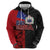 Personalised Samoa 685 Zip Hoodie Siapo Pattern and Samoa Flag Design